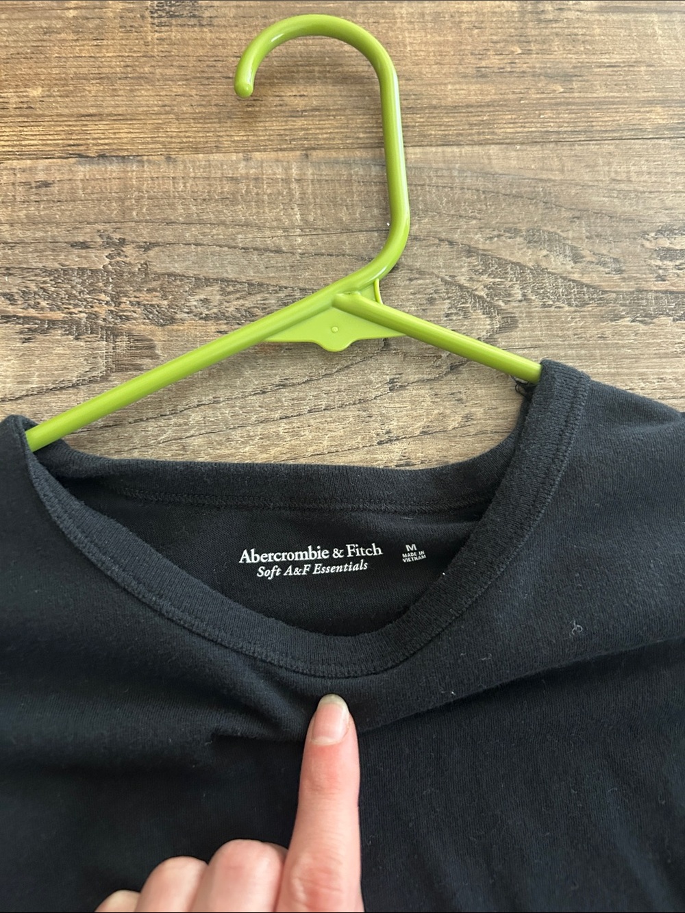 Abercrombie & Fitch Soft Essentials Duo Tees - Black & Light Gray - Picture 2 of 4